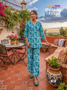 Tips & tops cotton trends vol 5 coord set Wholesale kurti manufacturers in Delhi