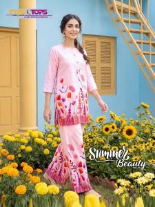 Tips & tops summer beauty vol 5 coord set Wholesale kurti manufacturers in India
