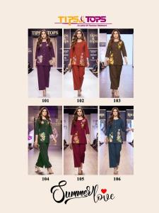 Tips & tops summer love coord set Bulk kurti sellers in Delhi