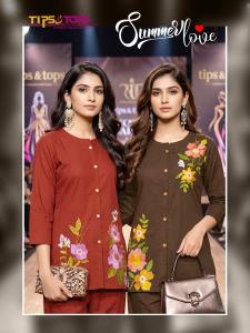 Tips & tops summer love coord set Bulk kurti sellers in Delhi