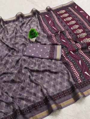 Vastrangan ajrakh print  Saree wholesalers in Mumbai