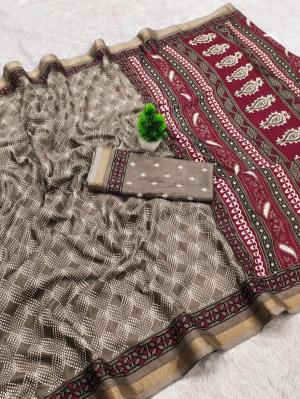 Vastrangan ajrakh print  Saree wholesalers in Mumbai