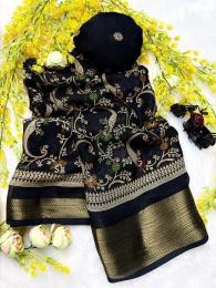 Vastrangan ajrakh print Surat saree manufacturer