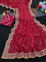 Vastrangan desiner bandhani Wholesale saree shops in Pune
