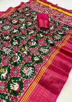 Vastrangan double ikkat Wholesale saree online shopping India