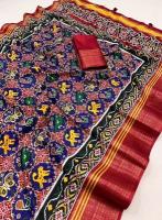 Vastrangan double ikkat Wholesale saree online shopping India