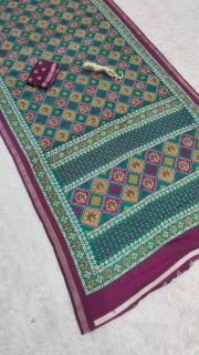 Vastrangan traditional print silk Saree wholesale business in Pune