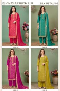 Vinay kuleesh silk petals-2 Wholesale dress material market in Mumbai