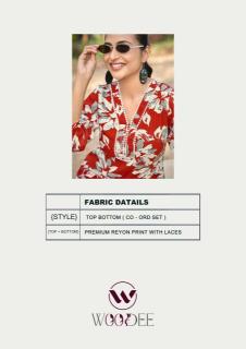 Woodee pihu coord set Wholesale kurti manufacturer in Delhi