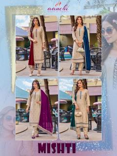 Aanchi mishti Latest designer kurtis in Surat wholesale market