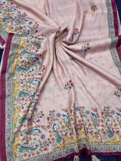 Akshara tissue linen Saree wholesale market in Surat