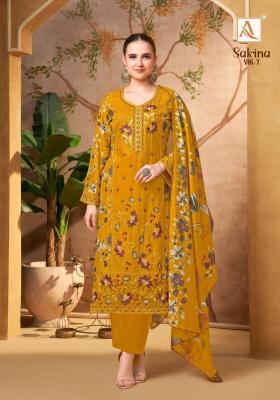 Alok suits sakina vol 7 Unstitched dress materials in Ahmedabad