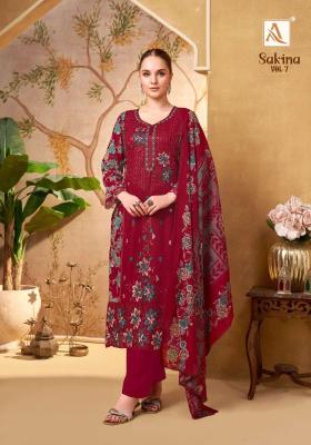 Alok suits sakina vol 7 Unstitched dress materials in Ahmedabad