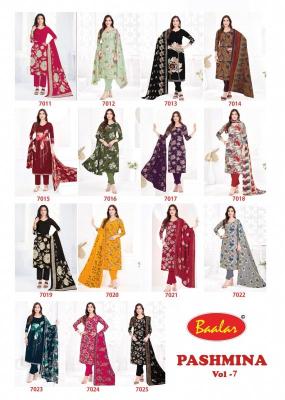 Baalar pashmina vol-7 Wholesale dress materials in Mumbai