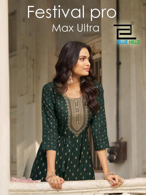 Blue hills festival pro max ultra Kurti wholesale market in Pune