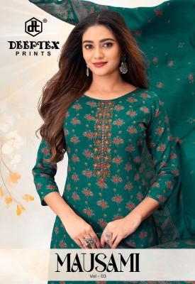 Deeptex mausami vol-3 Wholesale dress material suppliers