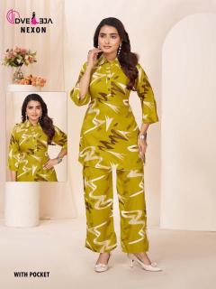 Dveeja nexon cotton co ord set Surat kurti catalogue