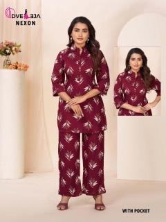 Dveeja nexon cotton co ord set Surat kurti catalogue