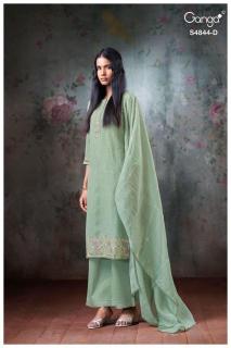 Ganga caaska 4844 Dress material suppliers in Begum Bazaar Hyderabad