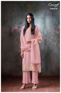 Ganga caaska 4844 Dress material suppliers in Begum Bazaar Hyderabad