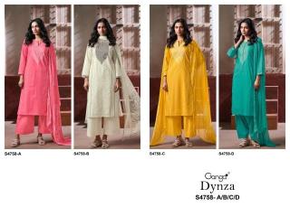 Ganga dynza 4758 Dress material wholesale market in Hyderabad