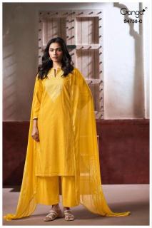 Ganga dynza 4758 Dress material wholesale market in Hyderabad