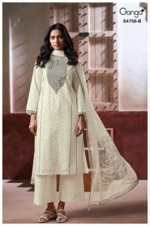 Ganga dynza 4758 Dress material wholesale market in Hyderabad