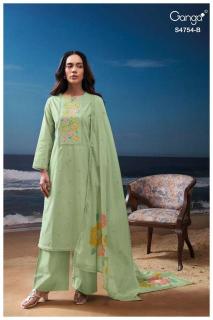 Ganga gresmita 4754 Dress material wholesale rate in Mumbai