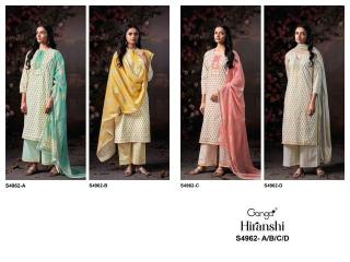 Ganga hiranshi 4962 Wholesale dress fabrics in Hyderabad