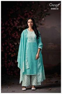 Ganga ivania 4963 Dress material suppliers in Mumbai