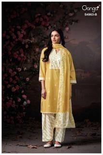 Ganga ivania 4963 Dress material suppliers in Mumbai