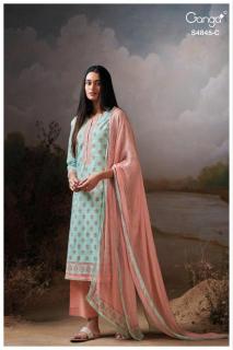Ganga junoira 4845 Dress material suppliers in Kolkata