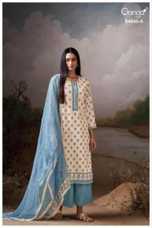 Ganga junoira 4845 Dress material suppliers in Kolkata