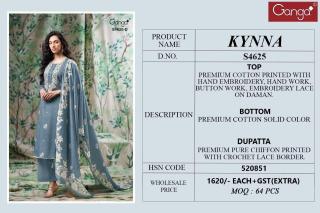 Ganga kynna 4625 Wholesale dress materials online in Ahmedabad