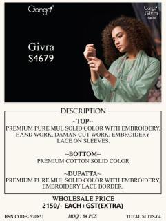 Ganga liyanshi 4763 Dress material wholesaler in Delhi