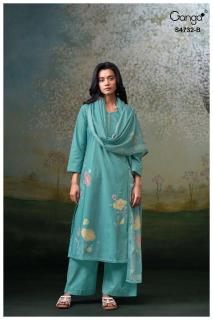 Ganga mivelle 4732 Wholesale cotton dress materials in Hyderabad
