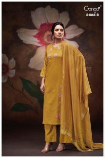 Ganga pratika 4865 Bhavnagar silk dress materials