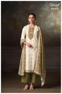 Ganga pryael 4879 Designer dress materials wholesale in Hyderabad