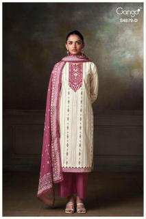 Ganga pryael 4879 Designer dress materials wholesale in Hyderabad