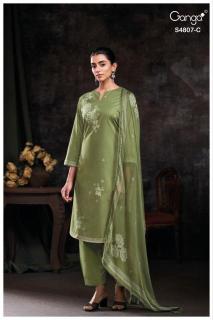 Ganga rishvya 4807 Bridal dress material wholesale market in Hyderabad