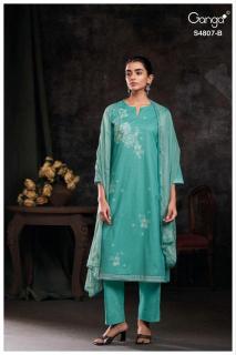 Ganga rishvya 4807 Bridal dress material wholesale market in Hyderabad