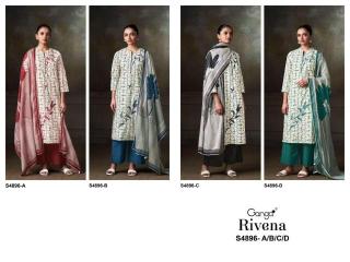 Ganga rivena 4896 Wholesale designer dress materials in Pune