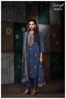 Ganga siyanshi 4780 Printed dress materials in Kolkata