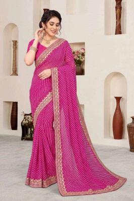 GC lahriya print Saree manufacturers in Surat Gujarat
