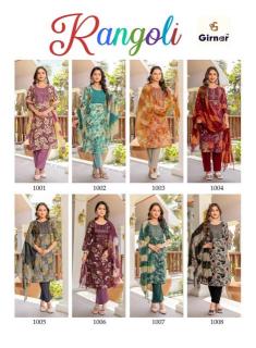 Girnar rangoli vol 1 Designer kurtis wholesale