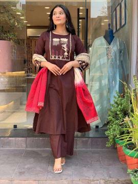 Jaipuri cotton 3pcs Wholesale kurti dealers in Surat