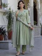 Jaipuri v-neck 3pcs Affordable kurti suppliers