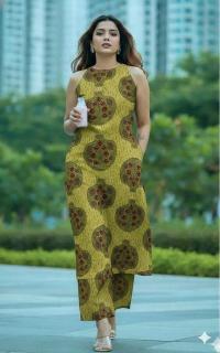 Janni halter neck Printed kurti wholesalers in India