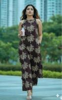 Janni halter neck Printed kurti wholesalers in India