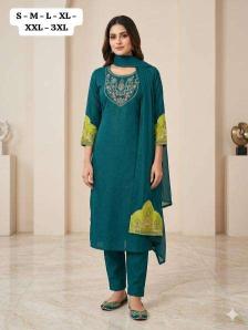 Krunique 3pcs Kurti wholesale market in Kolkata